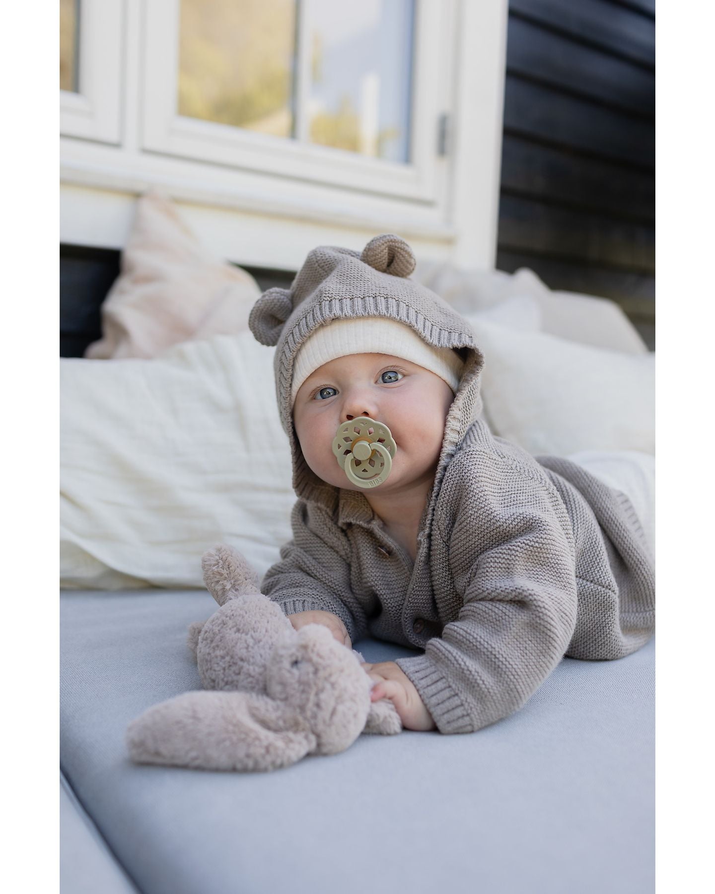 Set 2 ciucci Boheme Khaki /Dusty Blue  VERDE 230132 -  NANU' BABY