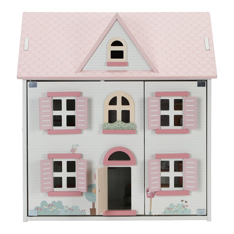 Casa delle bambole portatile in legno  MULTICOLORE LD7117