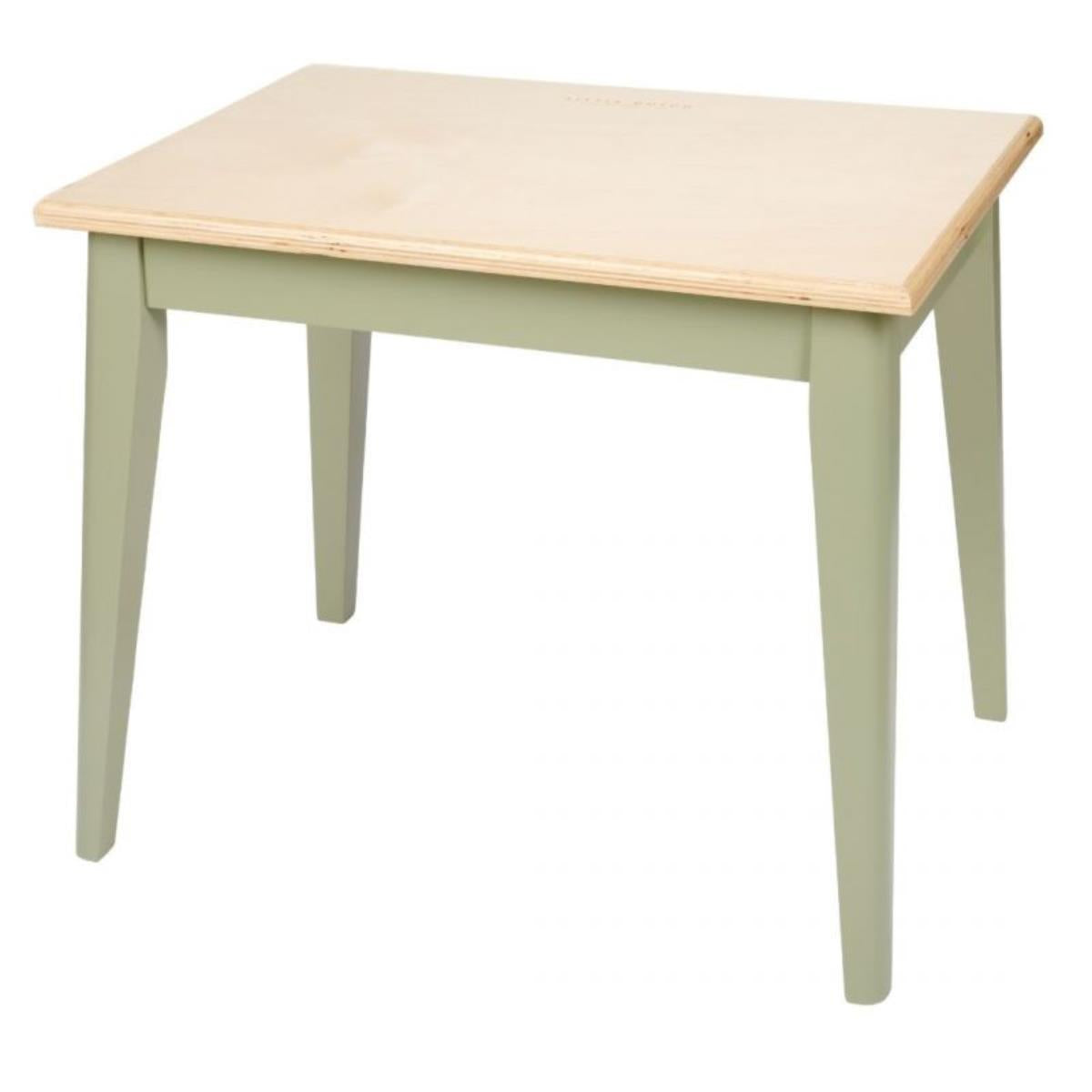 Olive lacquered wood table - LD4955