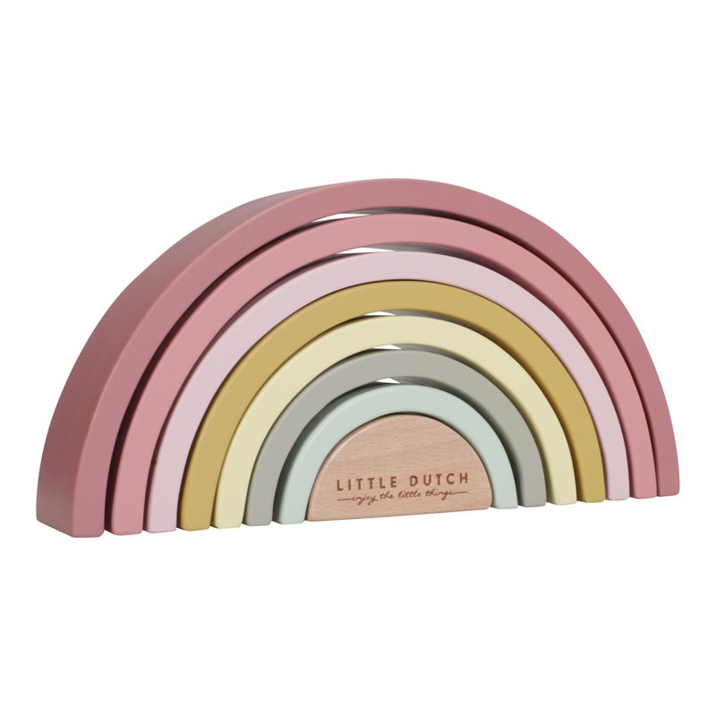 Arcobaleno in legno rosa  Rosa LD7033