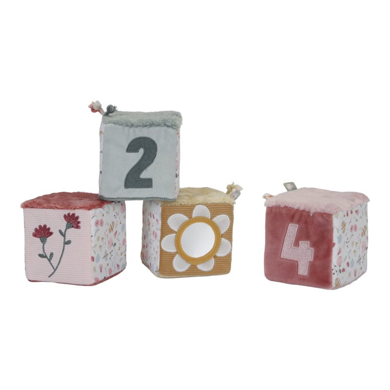 Set di cubi morbidi Fiori e Farfalle  ROSA LD8716
