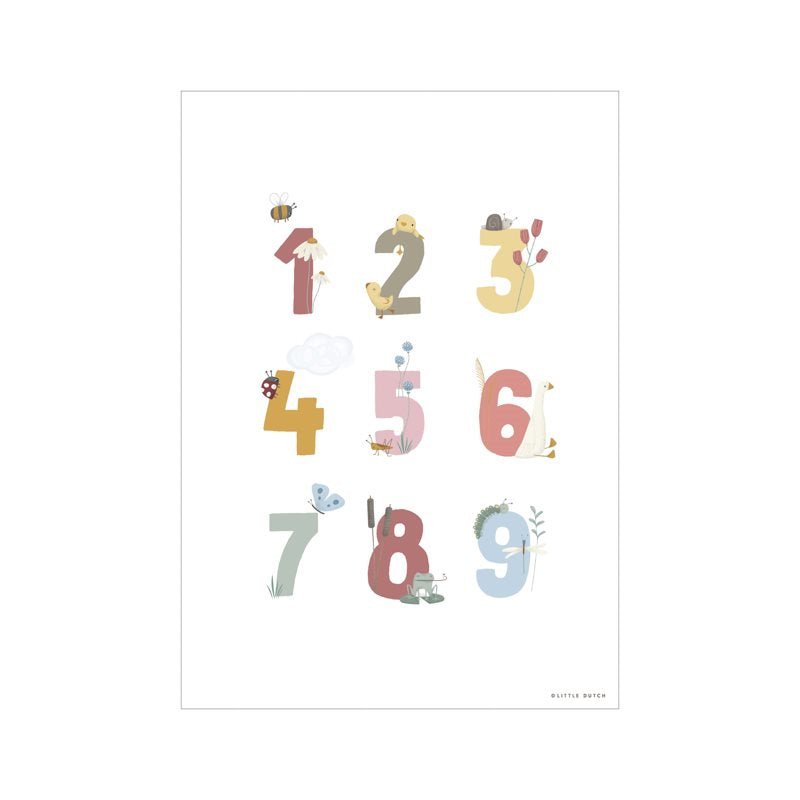 Poster Little Goose ABC Rosa - A3 Rosa PW10710750 corredino e abbigliamento neonato | NANU' BABY