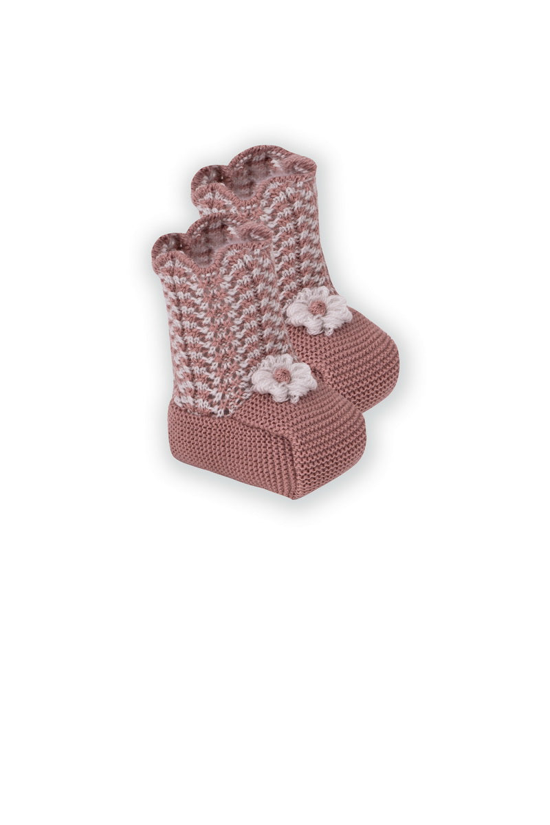 Baby Booties POMEGRANATE