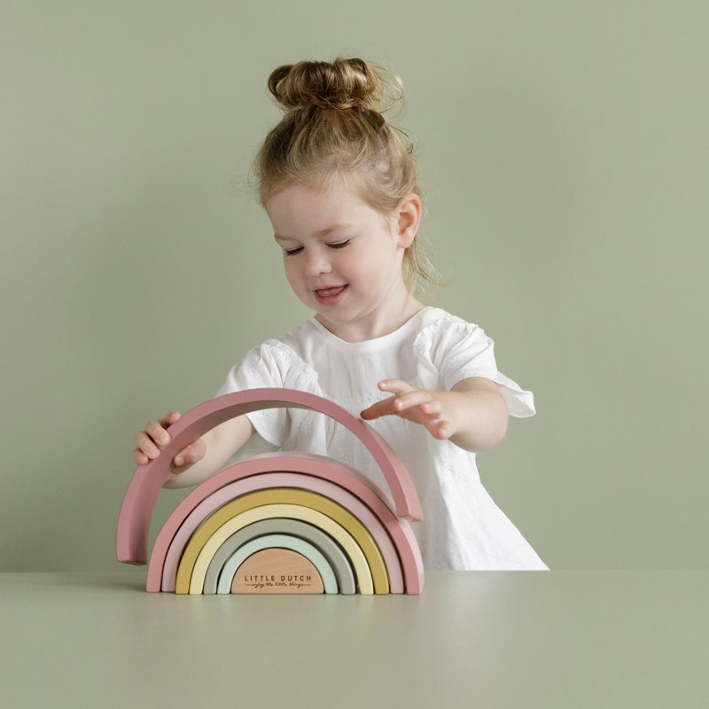 Arcobaleno in legno rosa  Rosa LD7033