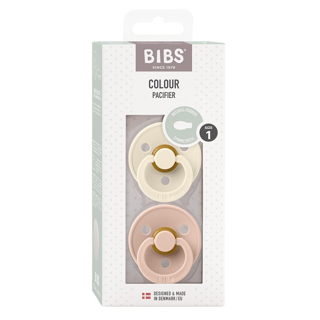 Set of 2 pacifiers Ivory/Blush - 2121417
