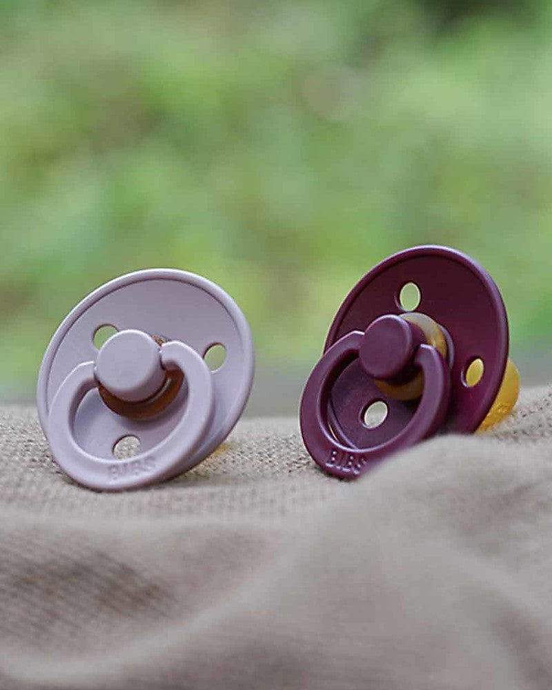 Set of 2 Pink Plum and Elderberry pacifiers - 110294